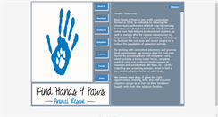 Desktop Screenshot of kindhands4paws.com